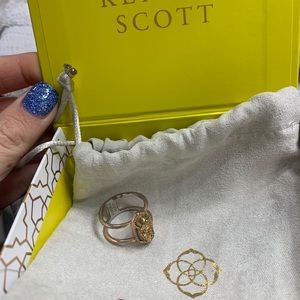 Rose Good Drusy KS ring